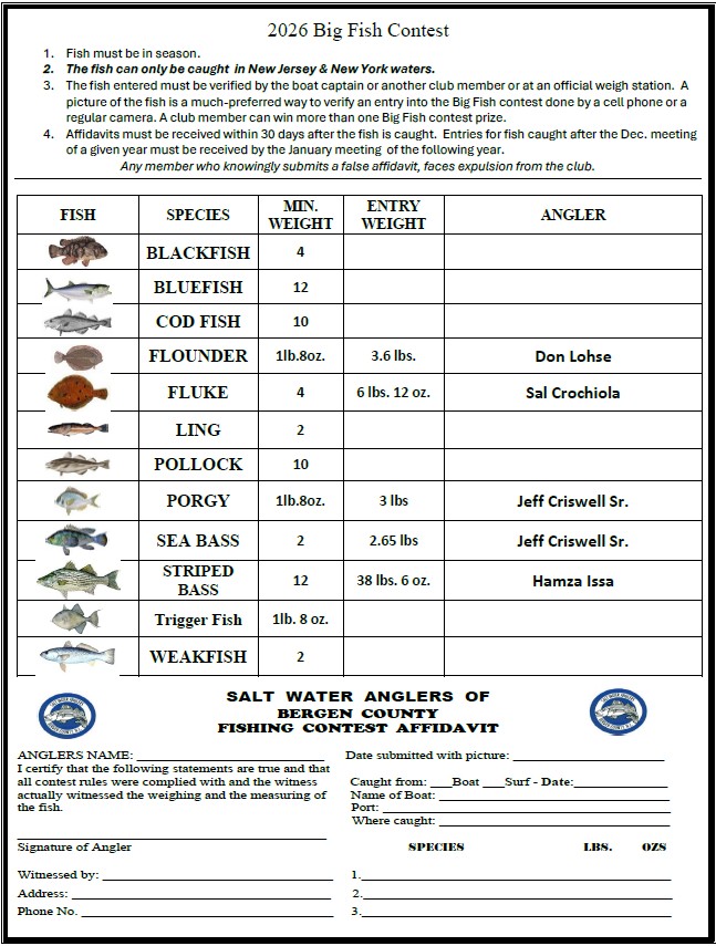 2026 big fish contest
