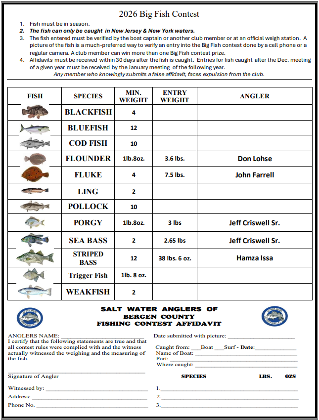 2026 big fish contest